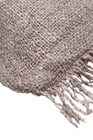 Housse de coussin à franges Oh My Gee - Gris