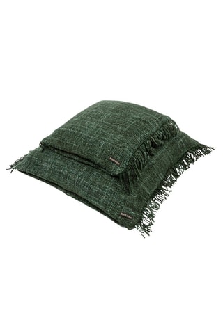 Housse de coussin à franges Oh My Gee - Vert