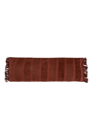 Housse de coussin à franges Oh My Gee - Bordeaux