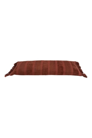Housse de coussin à franges Oh My Gee - Bordeaux