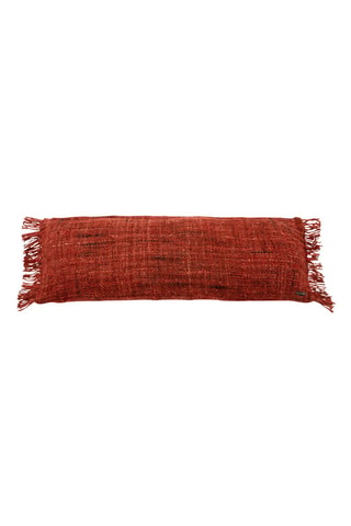 Housse de coussin à franges Oh My Gee - Rouge