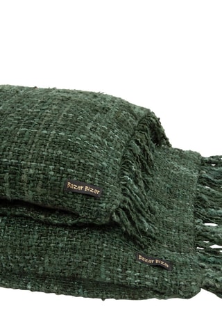 Housse de coussin à franges Oh My Gee - Vert