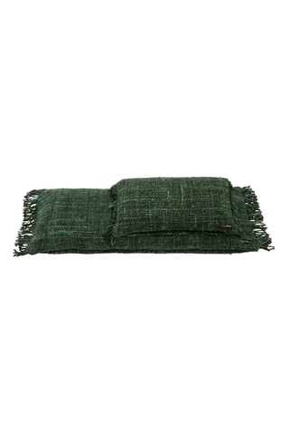 Housse de coussin à franges Oh My Gee - Vert