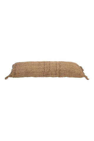 Housse de coussin à franges Oh My Gee - Marron
