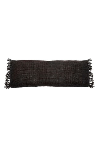 Housse de coussin à franges Oh My Gee - Noir