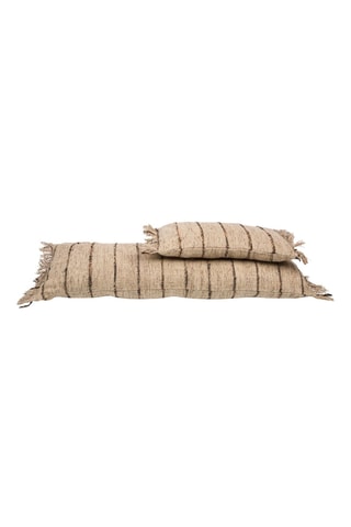 Housse de coussin à franges Oh My Gee - Beige