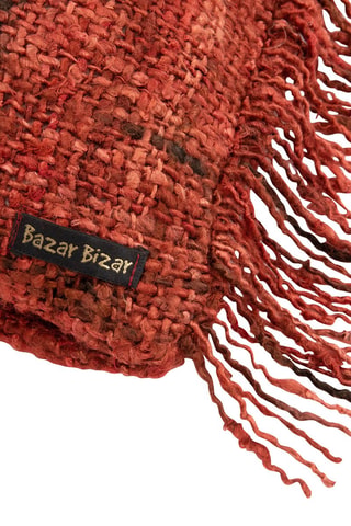 Housse de coussin à franges Oh My Gee - Rouge 
