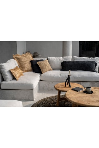 Housse de coussin à franges Oh My Gee - Noir 
