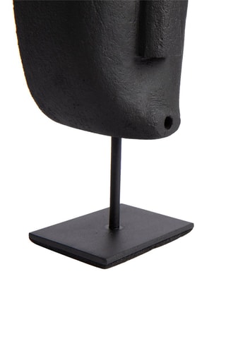 Statue Sumba en grès - 16 x 7 x 5 cm - Noir