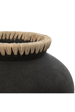 Vase Styly - 27 cm - Noir et beige