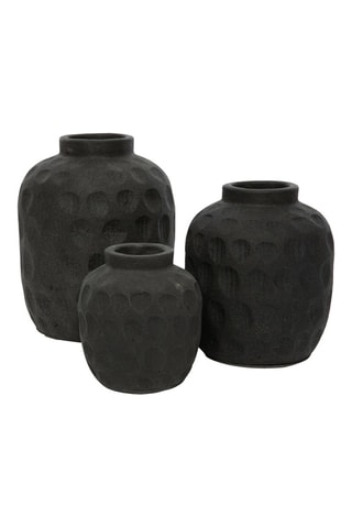 Vase Tredy - 18 cm - Noir