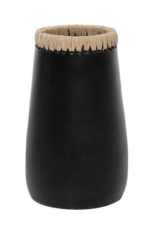 Vase Sneaky - 22 cm - Noir et beige