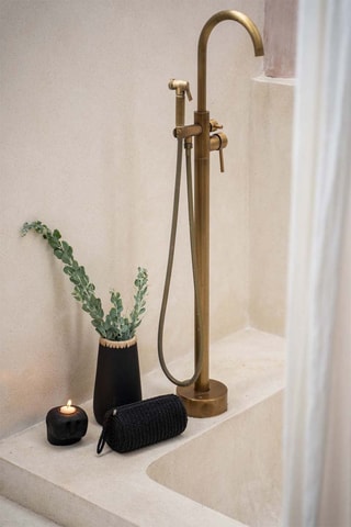 Vase Sneaky - 22 cm - Noir et beige