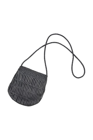 Sac bandoulière en cuir - Noir