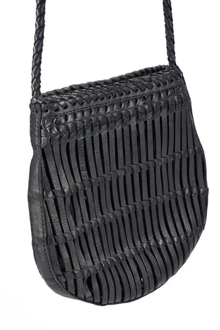 Sac bandoulière en cuir - Noir