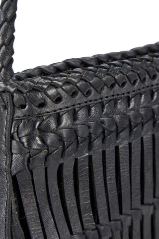 Sac bandoulière en cuir - Noir