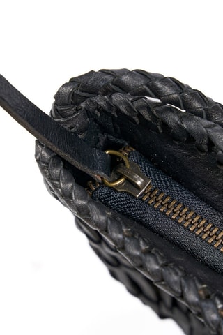 Sac bandoulière en cuir - Noir