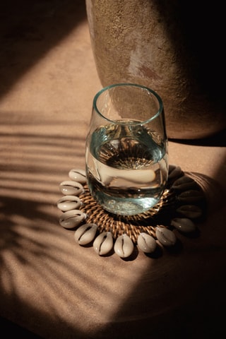 Sous-verre en rotin Colonial - 15 cm