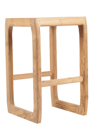 Tabouret de bar en teck Ithaca - 42 x 70 x 42 cm