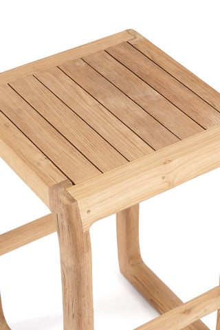 Tabouret de bar en teck Ithaca - 42 x 70 x 42 cm