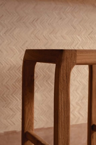 Tabouret de bar en teck Ithaca - 42 x 70 x 42 cm