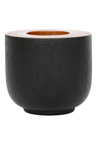 Bougeoir en teck Bondi - 8 cm - Naturel