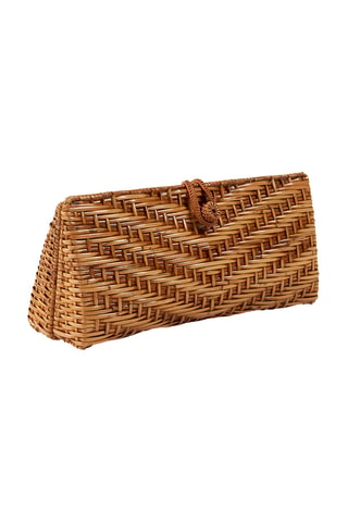 Pochette en rotin Clutch-a-lot - Naturel