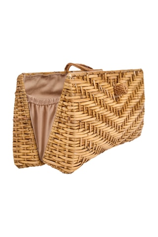 Pochette en rotin Clutch-a-lot - Naturel