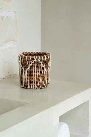 Panier Macra mazing - 14 x 14 x 16 cm - Naturel