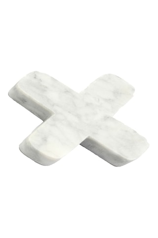 Dessous de plat marbre Pan - 12 x 12 x 1 cm - Blanc