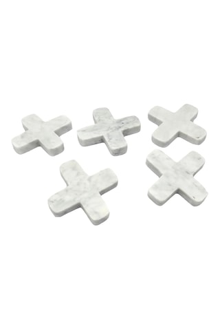 Dessous de plat marbre Pan - 12 x 12 x 1 cm - Blanc