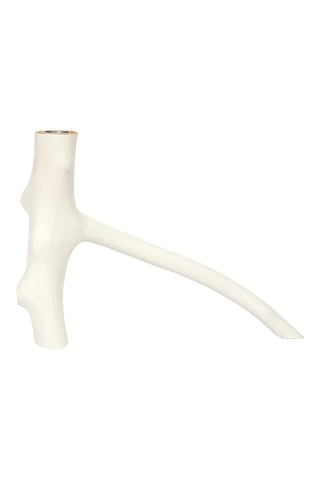 Bougeoir en bois Triple Twig - 20 cm - Blanc