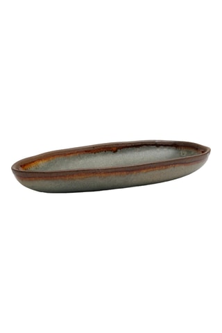 Plat de service en grès Côa - 23,5 x 12,5 x 3 cm