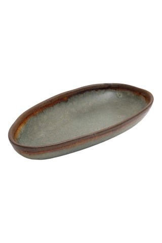 Plat de service en grès Côa - 23,5 x 12,5 x 3 cm