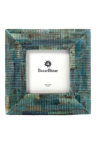 Cadre photo Ocean Ripple - 10 x 10 cm - Turquoise