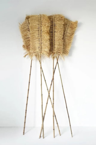 Palme décorative - 30 x 190 x 10 cm - Naturel