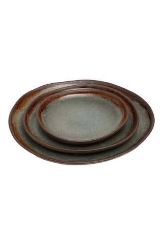 Assiette creuse en grès Côa - 17 x 17 x 2 cm