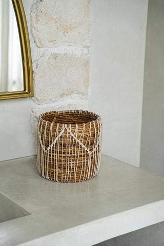 Panier de rangement Macra-Mazing - 17 x 17 x 19 cm - Naturel