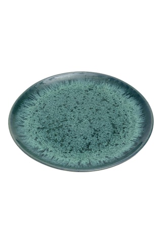 Assiette plate en grès Aqua - 22 x 22 x 2 cm