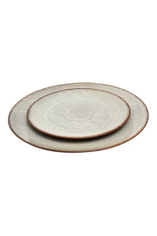 Assiette de service en grès Peniche - 28 x 28 x 2 cm