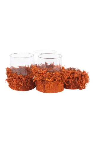 5 bougeoirs Oh My Gee - 11 cm - Orange