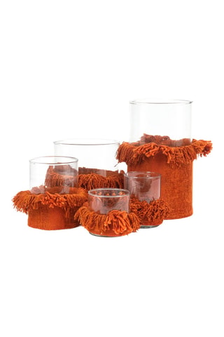 5 bougeoirs Oh My Gee - 11 cm - Orange