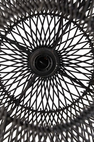 Suspension en rotin Bubble - Noir