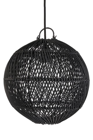 Suspension en rotin Bubble - Noir