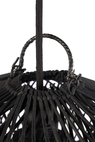 Suspension en rotin Bubble - Noir