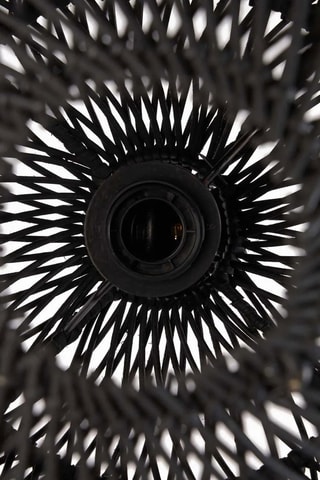 Suspension en rotin Bubble - Noir