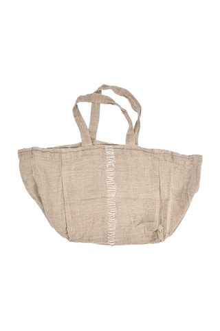 Cabas en lin Tote-ally - Beige