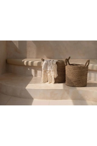 Panier de rangement Sensity - 34 cm - Naturel