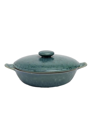 Pot à ragoût en grès Aqua - 25 x 25 x 8,5 cm