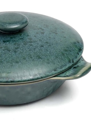 Pot à ragoût en grès Aqua - 25 x 25 x 8,5 cm